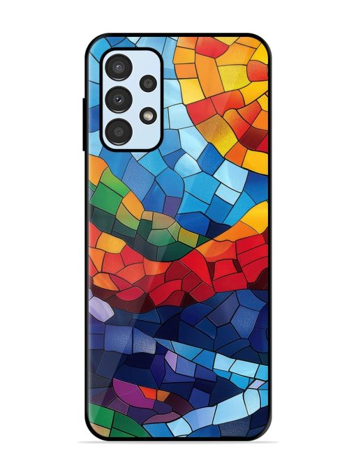 Mosaic Sunset Glossy Soft Edge Case for Samsung Galaxy A13 Chachhi