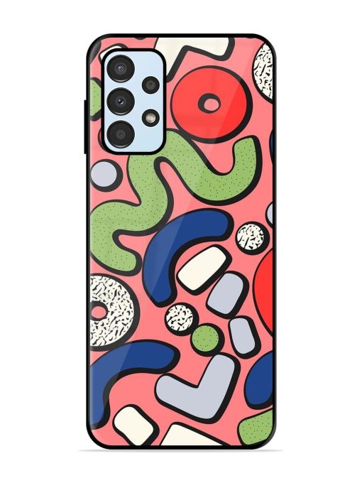 Groovy Geometric Shapes Glossy Soft Edge Case for Samsung Galaxy A13 Chachhi