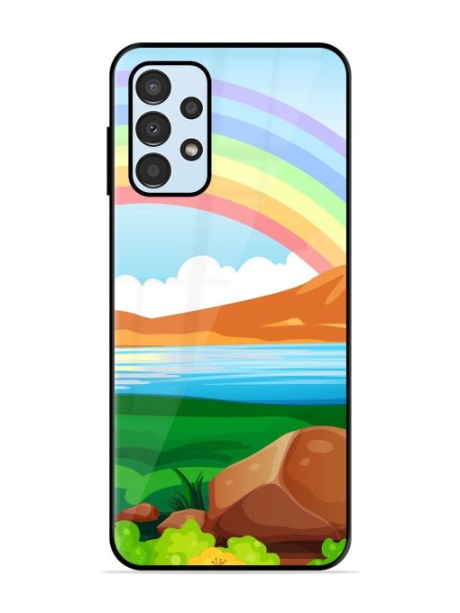 Rainbow Over The Lake Glossy Soft Edge Case for Samsung Galaxy A13 Chachhi