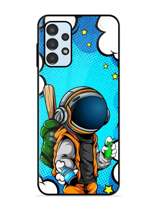 Space Graffiti Artist Glossy Soft Edge Case for Samsung Galaxy A13