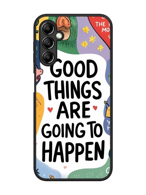 Uplifting Scribbles Glossy Soft Edge Case for Samsung Galaxy A14 (5G) Chachhi