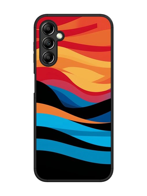 Blazing Currents Glossy Soft Edge Case for Samsung Galaxy A14 (5G) Chachhi