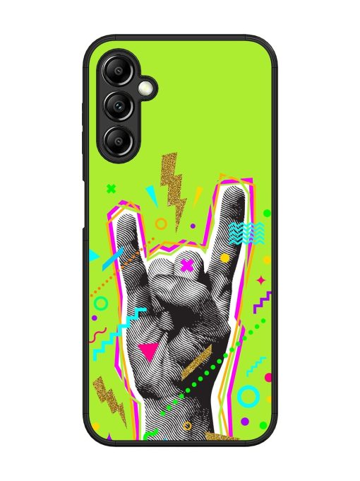 Neon Rock Glossy Soft Edge Case for Samsung Galaxy A14 (5G) Chachhi