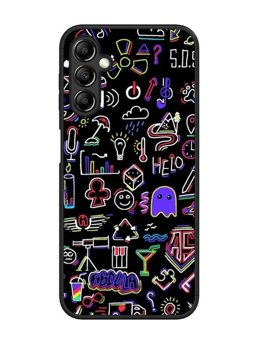 Neon Doodle Glossy Soft Edge Case for Samsung Galaxy A14 (5G) Chachhi