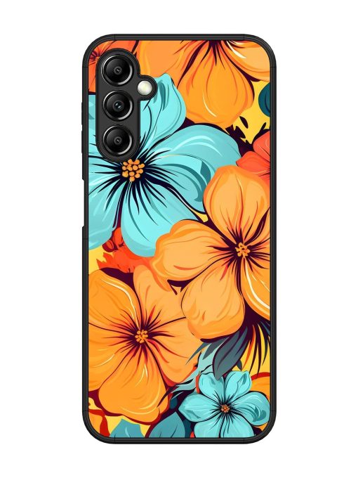 Tropical Bloom Glossy Soft Edge Case for Samsung Galaxy A14 (5G) Chachhi