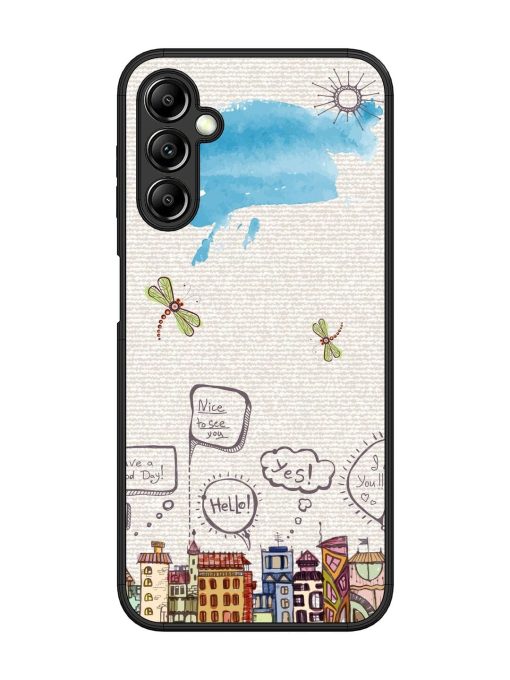 Doodle City Glossy Soft Edge Case for Samsung Galaxy A14 (5G)