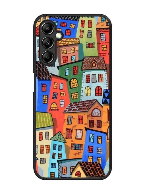 Rainbow House Glossy Soft Edge Case for Samsung Galaxy A14 (5G) Chachhi