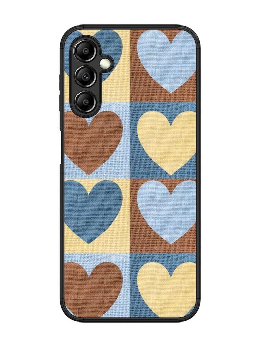 Hearts On Canvas Glossy Soft Edge Case for Samsung Galaxy A14 (5G) Chachhi