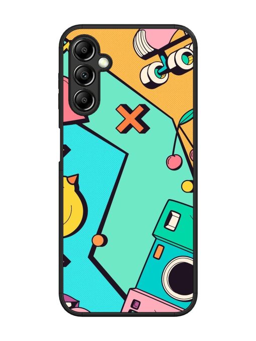 Retro Remix Glossy Soft Edge Case for Samsung Galaxy A14 (5G) Chachhi