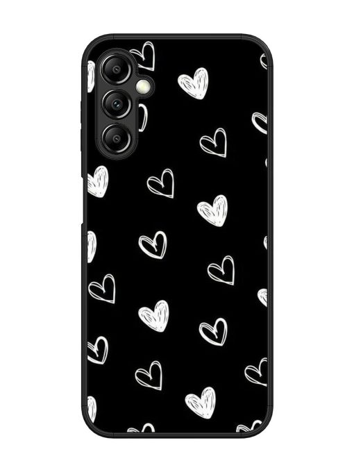 Scattered Hearts Glossy Soft Edge Case for Samsung Galaxy A14 (5G) Chachhi