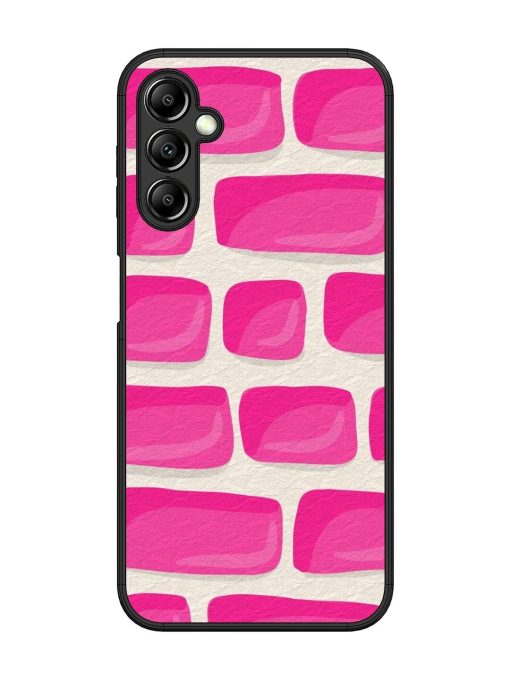 Pink Brick Wall Glossy Soft Edge Case for Samsung Galaxy A14 (5G) Chachhi