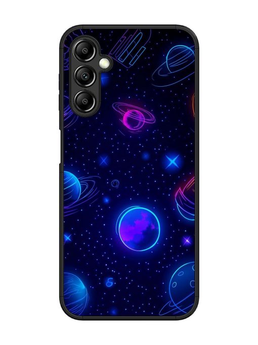 Neon Cosmos Glossy Soft Edge Case for Samsung Galaxy A14 (5G) Chachhi