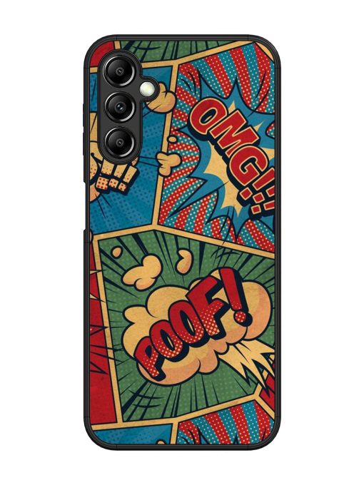 Comic Book Chaos Glossy Soft Edge Case for Samsung Galaxy A14 (5G) Chachhi