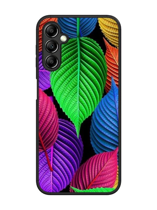 Rainbow Leaf Symphony Glossy Soft Edge Case for Samsung Galaxy A14 (5G) Chachhi