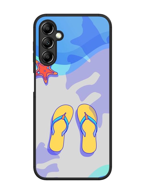 Sandy Toes And Salty Seas Glossy Soft Edge Case for Samsung Galaxy A14 (5G) Chachhi