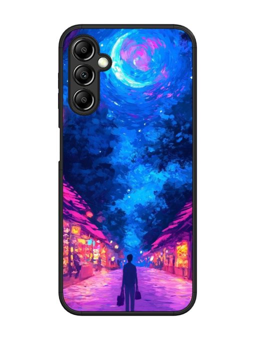 Neon Nightscape Glossy Soft Edge Case for Samsung Galaxy A14 (5G) Chachhi