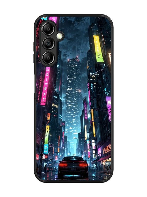 Neon Nightscape Glossy Soft Edge Case for Samsung Galaxy A14 (5G) Chachhi