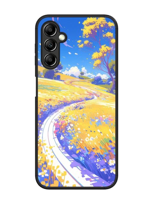 Vibrant Spring Meadow Glossy Soft Edge Case for Samsung Galaxy A14 (5G) Chachhi