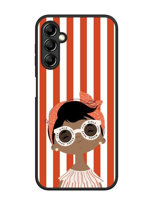 Girls Just Wanna Have Fun Glossy Soft Edge Case for Samsung Galaxy A14 (5G) Chachhi