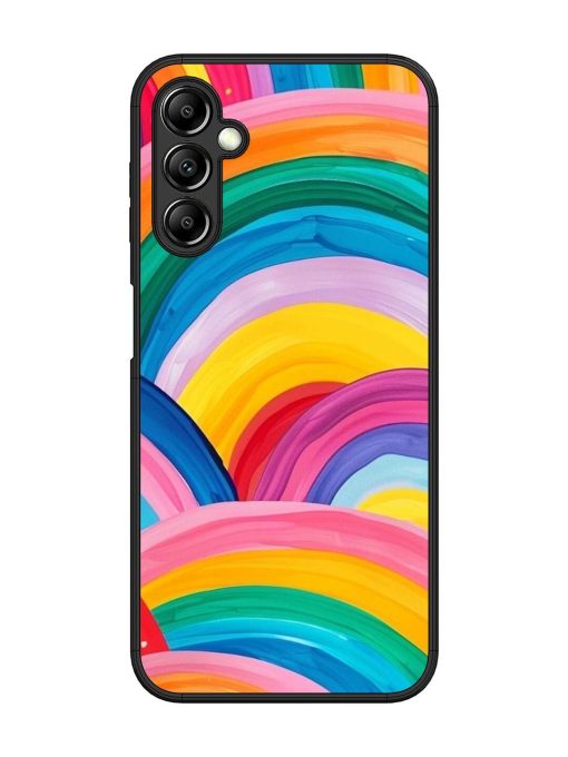 Rainbow Cascade Glossy Soft Edge Case for Samsung Galaxy A14 (5G) Chachhi