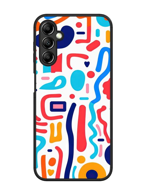 Whimsical Doodle Chaos Glossy Soft Edge Case for Samsung Galaxy A14 (5G)