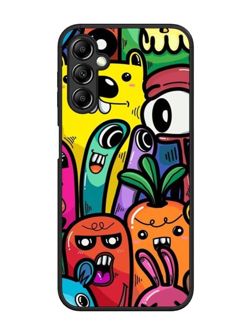 Whimsical Doodle Chaos Glossy Soft Edge Case for Samsung Galaxy A14 (5G) Chachhi