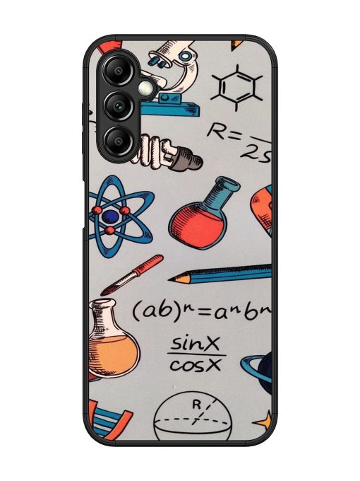 Science Doodle Delight Glossy Soft Edge Case for Samsung Galaxy A14 (5G) Chachhi