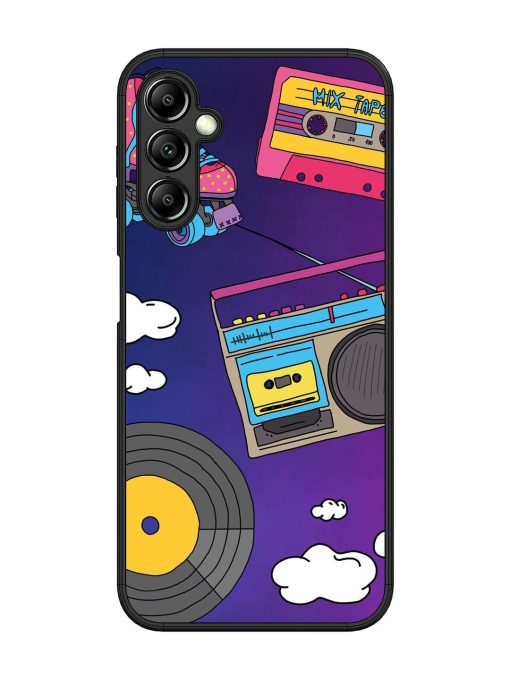 Retro Vibes Glossy Soft Edge Case for Samsung Galaxy A14 (5G) Chachhi