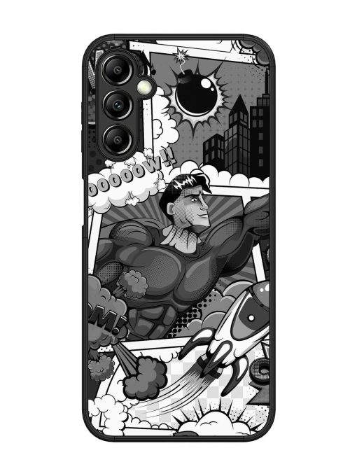 Comic Book Chaos Glossy Soft Edge Case for Samsung Galaxy A14 (5G) Chachhi