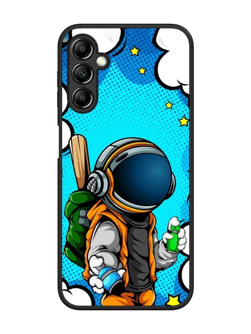 Space Graffiti Artist Glossy Soft Edge Case for Samsung Galaxy A14 (5G) Chachhi