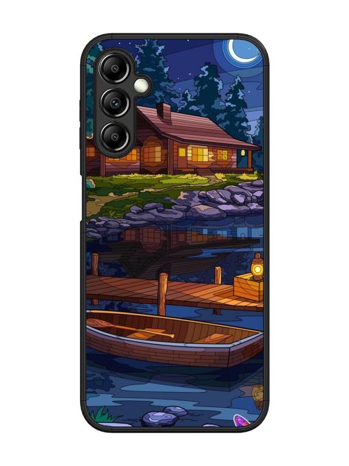 Moonlit Serenity Glossy Soft Edge Case for Samsung Galaxy A14 (5G) Chachhi