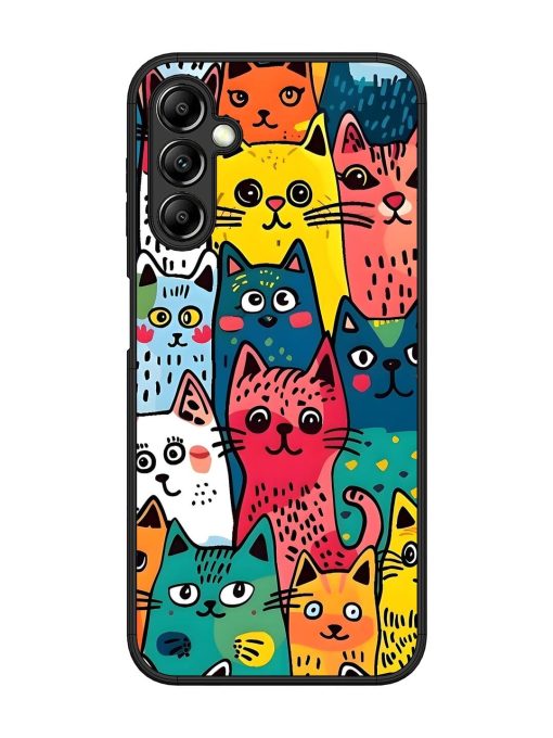 Feline Frenzy Glossy Soft Edge Case for Samsung Galaxy A14 (5G) Chachhi