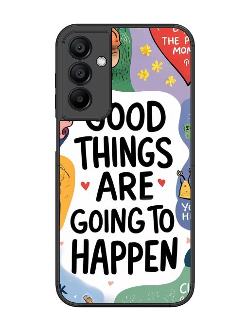 Uplifting Scribbles Glossy Soft Edge Case for Samsung Galaxy A15 (5G) Chachhi