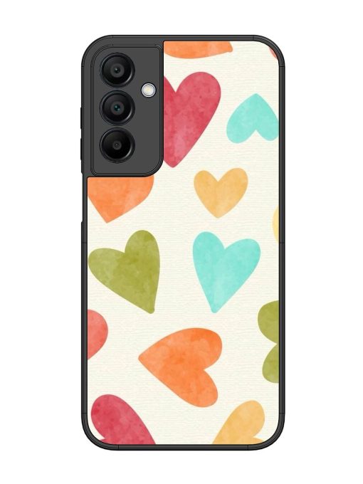 Watercolor Hearts Glossy Soft Edge Case for Samsung Galaxy A15 (5G) Chachhi