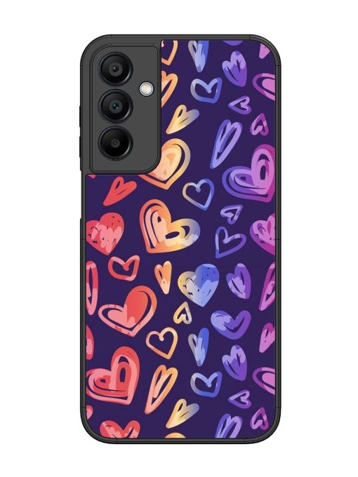 Rainbow Hearts Glossy Soft Edge Case for Samsung Galaxy A15 (5G) Chachhi