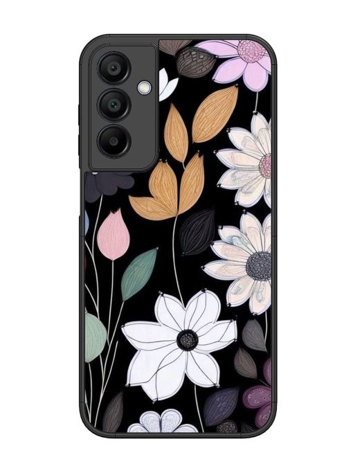 Whimsical Blooms On Black Glossy Soft Edge Case for Samsung Galaxy A15 (5G) Chachhi