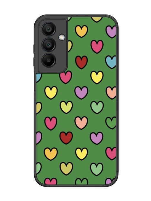 Rainbow Heart Parade Glossy Soft Edge Case for Samsung Galaxy A15 (5G) Chachhi