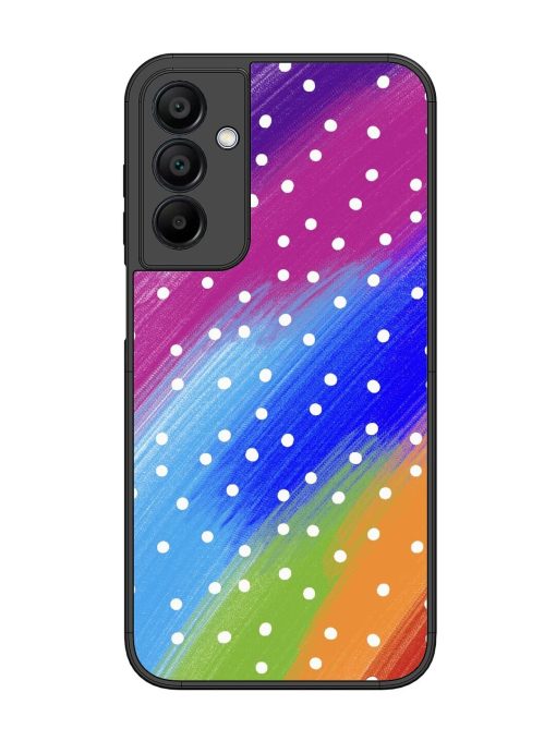 Rainbow Polka Dot Dream Glossy Soft Edge Case for Samsung Galaxy A15 (5G) Chachhi