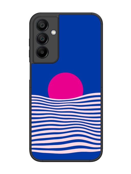 Pink Sunset Over Blue Waves Glossy Soft Edge Case for Samsung Galaxy A15 (5G) Chachhi