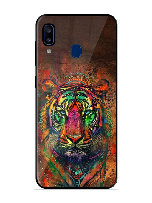 Cosmic Tiger Glossy Soft Edge Case for Samsung Galaxy A20 Chachhi