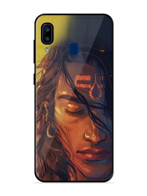 Tranquil Shiva Glossy Soft Edge Case for Samsung Galaxy A20 Chachhi