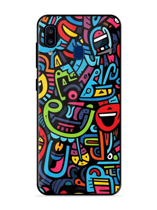 Doodlephoria Glossy Soft Edge Case for Samsung Galaxy A20 Chachhi