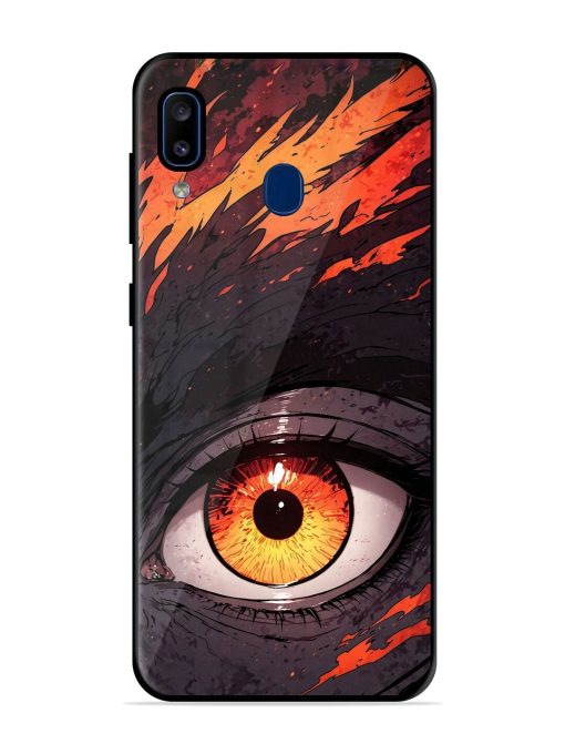 Inferno Gaze Glossy Soft Edge Case for Samsung Galaxy A20 Chachhi