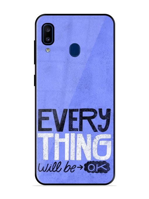 Hopeful Hues Glossy Soft Edge Case for Samsung Galaxy A20 Chachhi