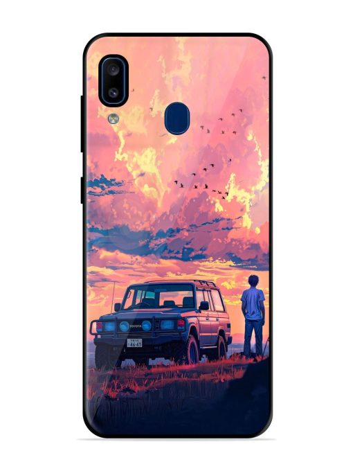 Solitude'S Horizon Glossy Soft Edge Case for Samsung Galaxy A20 Chachhi