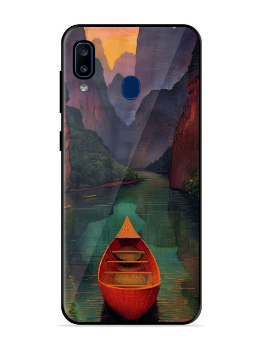 Serene Passage Glossy Soft Edge Case for Samsung Galaxy A20 Chachhi