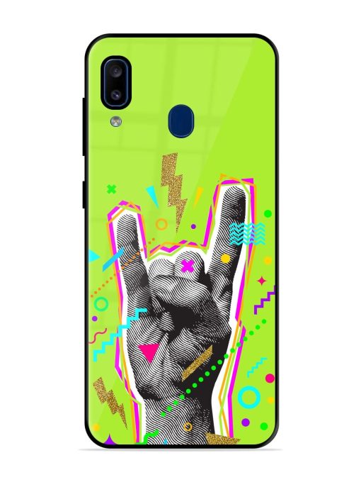 Neon Rock Glossy Soft Edge Case for Samsung Galaxy A20 Chachhi