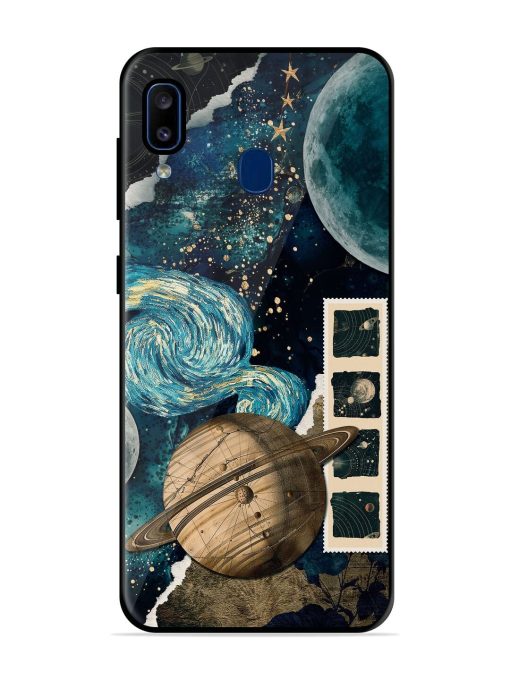 Celestial Tapestry Glossy Soft Edge Case for Samsung Galaxy A20 Chachhi