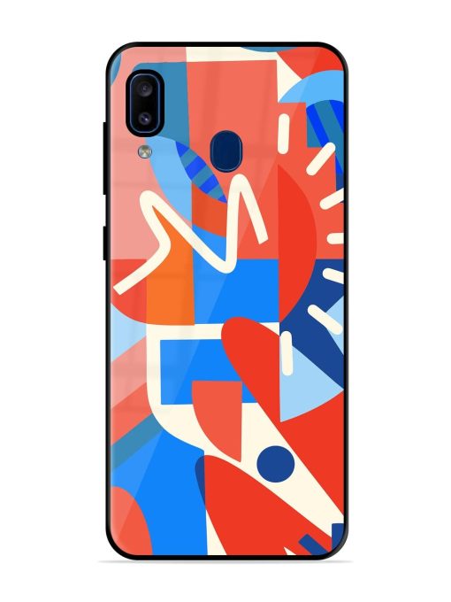 Abstract Harmony Glossy Soft Edge Case for Samsung Galaxy A20 Chachhi