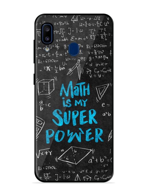 Math Magic Glossy Soft Edge Case for Samsung Galaxy A20 Chachhi